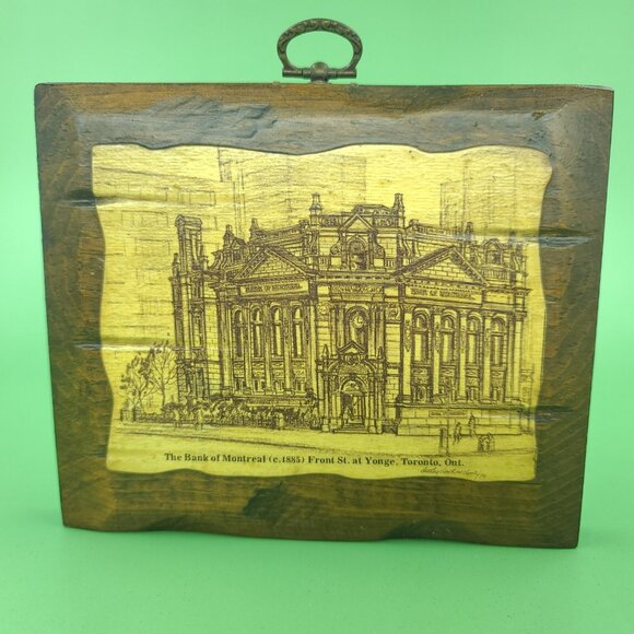 Rare Vintage Toronto Architectural Drawing Art Wall Decor Set of 2 4x6 Signed - Picture 11 of 15